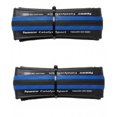 Panaracer Catalyst Sport 700x25c Folding Road Bike Tires PAIR [Red/Blue]