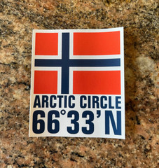 Arctic Circle Norway Flag Sticker – 66 33 North Ski Mountain Sports Gear