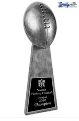 FOOTBALL CHAMPION LOMBARDI STYLE TROPHY AWARD 15″ FREE ENGRAVING FANTASY WINNER