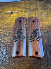 Beautiful Altamont Rosewood Grips For Colt 1911 Government Model. (#591