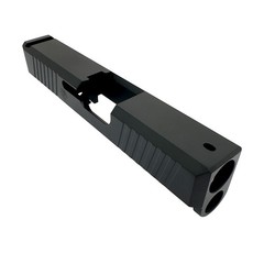 LFA Cerakote Stripped Slide G26 Iron Sight Cut Front Rear Serrations Black