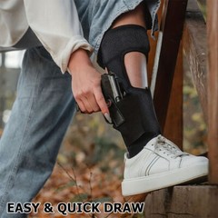 US Tactical Concealed Carry Ankle Holster with Magazine Pouch for Pistol Hunting