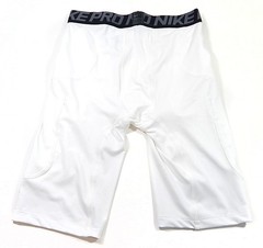 Nike Pro Dri-Fit Team Issued Compression Under Shorts White Adult Size Medium