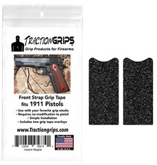 Instant Stipple granulated rubber grip tape for full size 1911 grips front strap