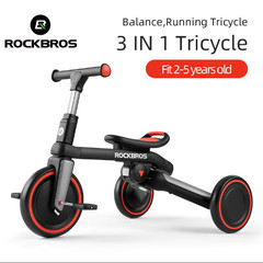 ROCKBROS Balance Bike Toddler Tricycle 3in1 for 2 to 5 Years Old Kids Foldable