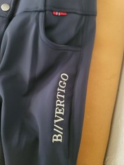 B Vertigo Women’s Dark Navy Meghan High Waist Full Seat Breeches Size 24