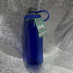 Cool Gear Chill 32 fl oz Blue/Gray Plastic Water Bottle Screw-On Lid Handle