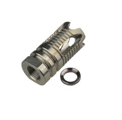 Stainless Steel Muzzle Brake 1/2×28 TPI Compensator For .22LR 223 556 5.7X28