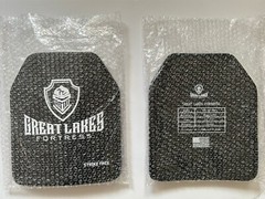 Level 3+ 10×12 Mosaic Ceramic/PE Ballistic Armor plate Pair for tactical vest