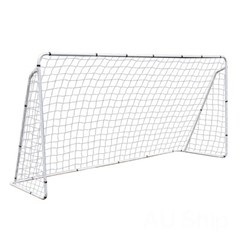 12×6′ Steel Soccer Goal W/ Net Youth Size Quick&Easy Setup for Football Training