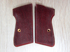 Walther PP PPKS Grips Herretts Stocks Checkered Coco Bolo Wood NOS B