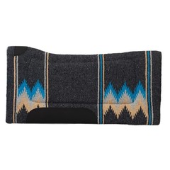 Weaver Leather Acrylic Saddle Pad Charcoal/Teal 35-1666-165