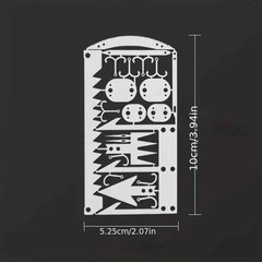 22-in-1 Stainless Steel Multifunctional Tool Card