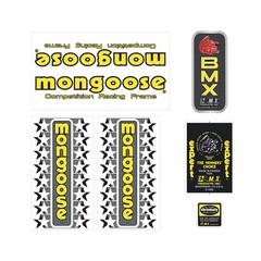 1985 Mongoose – Californian decal set – Yellow – Taiwan version