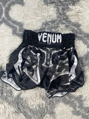 Venum Classic Muay Thai Shorts – Black/White Small Unisex Thailand