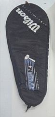 Wilson Hammer System 7.4 Tennis Racquet Cover Case Black Full Zip Vintage