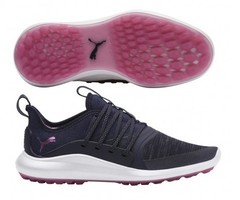 Puma Ignite NXT Solelace Womens Spikeless Golf Shoes – Peacoat/Pink – Size 5.5