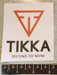 Tikka Second To None Vinyl Sticker Decal Tikkakoski Ab Rifle Shotgun Shot Show