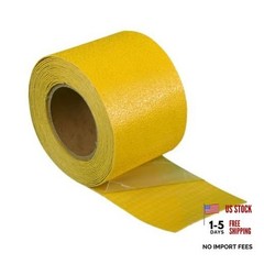 Reflective Pavement Marking Tape Slip-Resistant and 4 Inch x 18 Feet Yellow