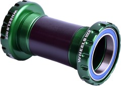 Wheels Manufacturing BSA Bottom Bracket – DUB Spindle, ABEC 3, Green