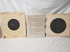 VTG American Target Co Official Competition (10 Paper Targets) 85-86-93 Unused
