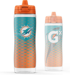 Gx NFL Non-Slip Squeeze Bottles, 30 Fl Oz, Gx Hydration System