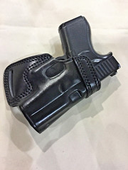 Leather SOB Holster – GLOCK 43, Springfield HELLCAT (# 5049 BLK)