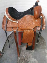 western leather Roping Ranch Saddle 14 to 18 Inch free shipping