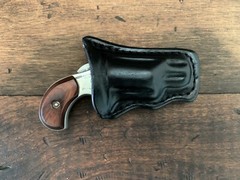 Custom Leather Pocket Holster for NAA .22 LR 1 1/8 in Barrel Form FItted