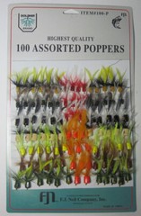 100 count retail display of small fly poppers in assorted colors great deal!