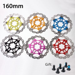 MTB Bike Floating Rotor 160/180/203mm 6 Bolt Front Rear Disc Brake Pad Caliper