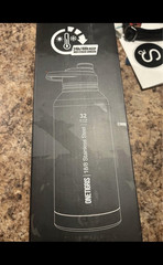 OneTigris 32 fl oz Insulated Stainless Water Bottle Gray w/ Straw