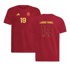 adidas Youth Spain Lamine Yamal 2026 Official License T-Shirt Sizes s,m