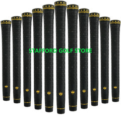 Royal Grip Link Tech Soft Velvet Feel Golf Grips MIDSIZE Black CORE .600″ ROUND