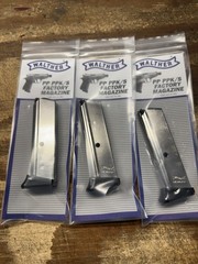 3 PACK! Walther PPK/S 380 ACP 7 Round Finger Rest Nickel Magazine – WAL2246012