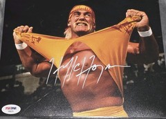 Hulk Hogan signed WWE WWF autographed photo 8×10 PSA/DNA