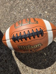 Wilson GST NCAA Official Size 9 Composite Leather Football Brown/White