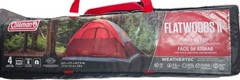 Coleman Dome Tent Flatwoods II 4 Person Easy Set-Up Brand New