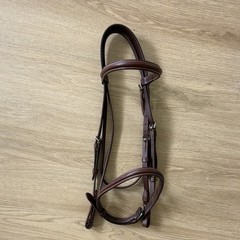 English Made Jaguar Leather Snaffle Bridle Cob Size Horse, MPN N 9612