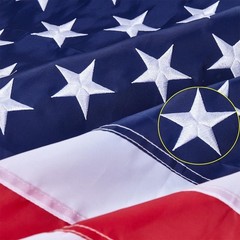 Outdoor American Flag 2.5×4 Ft Polyester Heavy Duty USA Flags for 30×48 inch