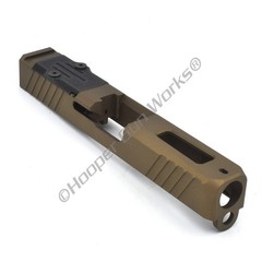 HGW EDC RMR Slant Ported Slide for Glock 19 G19 Gen3 9mm Burnt Bronze with Co…
