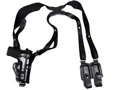 Walther P5 Leather Gun Holster Right Hand Shoulder Rig Vertical
