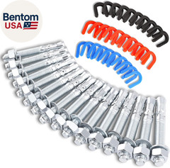 46 Pcs Car Lift Installation Kit with 16 X 3/4″ X 5.5″ Wedge Anchor Bolts and 30
