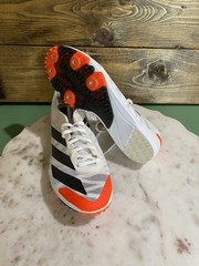 adidas Adizero XCS Track & Field Running Spikes Shoes White/Black/Orange