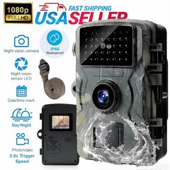 Wildlife Hunting Trail Camera Full HD 1080P Night Vision Motion Waterproof Cam
