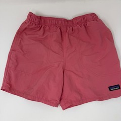 Patagonia Youth Kid’s Size Medium 10 Pink Coral Baggie Shorts Swim Trunks Lined