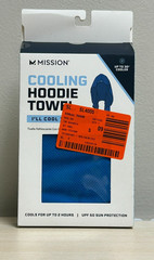 Mission Cooling Hoodie Towel, Blue, One Size Fits Most