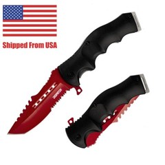 8″Spring Assisted Tactical Pocket Knife Folding Survival Hunting Knife with Clip