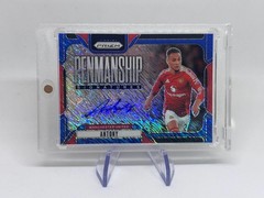 2024/25 Panini Antony auto Manchester United Soccer Blue Prizm SSP