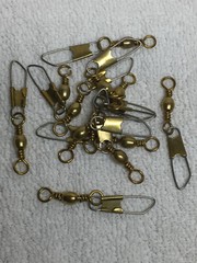Fishing Brass Barrel Snap Swivels Size 1/0 36 Pieces – Ships From USA